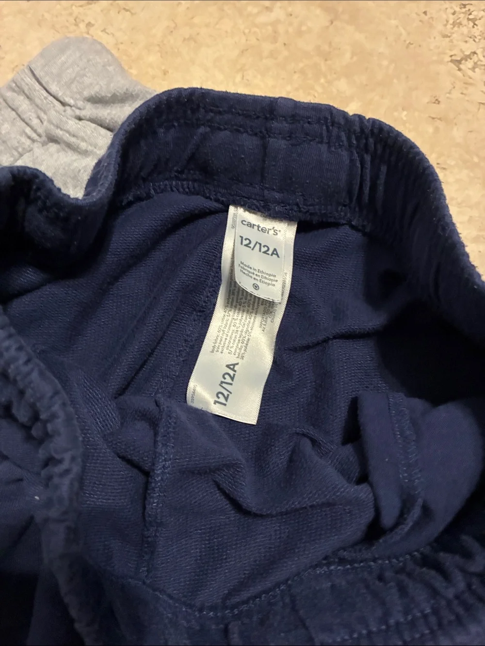 Carter’s Kids Black, Navy & Gray Cotton Blend Jogger Pants - Pack of 3